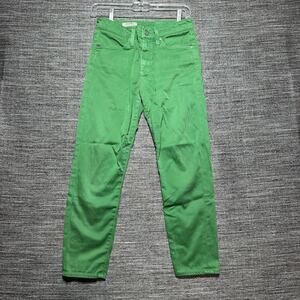 Adriano Goldschmied Jeans Women's Size 26 Green The Farrah Skinny Crop